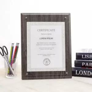 클래식 허가증 상장 액자 A4) 수료증 벽걸이 탁상액자 A4액자 졸업장액자 수료증액자