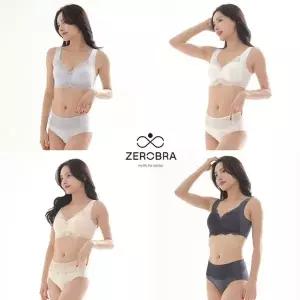 [NS홈쇼핑]제로브라 인견 레이스 브라 4세트[35359865]