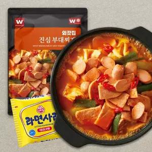 [외갓집] 진심 부대찌개 700g X 4팩 (라면사리 2개 증정)