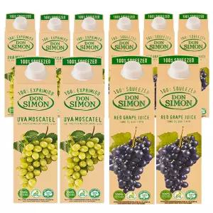 돈시몬 100%착즙주스 백포도 모스카텔1L 5개+적포도1L 5개 (총10개) 
