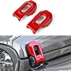 전면 후드 잠금 래치 장식 트림 커버 데칼  지프 랭글러 JL 글래디에이터 2018-2022 자동차 외부 액세서리