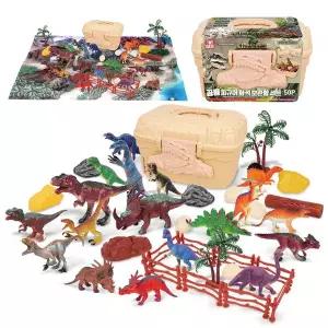 [토이게이트]티라노파크 공룡 피규어 화석 보관함 세트 50P 공룡역할놀이