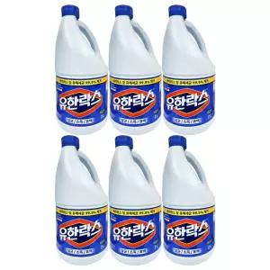 유한락스 주방용 2L 한박스/청소용/소독제/청소/세제/주방/세정제/화장실/락스/업소용/다목적/욕실/청소용
