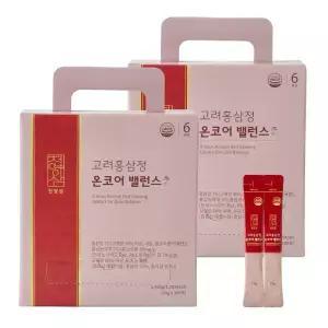 [내일도착] 천양삼 6년근 고려홍삼정 온코어 밸런스 홍삼스틱 15g x 100포, 2개