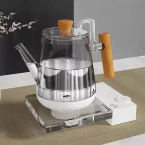 크리스탈 티포트 투명 차 전기포트 끓이기 다도 자동급수