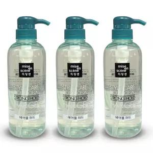 미쟝센 스타일케어 스트롱 홀드 헤어젤 하드 숏커트용 500ml 3개