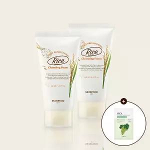 [스킨푸드][쿠폰가10,450원][1+1]라이스 브라이트닝 클렌징폼150ml + (증정) 샤인머스캣마스크1매