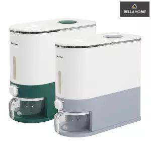 [벨라홈] 버튼식 계량쌀통 10kg(CN9888)