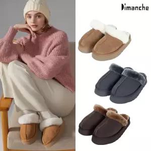 소가죽 슬리퍼 여성) 모카