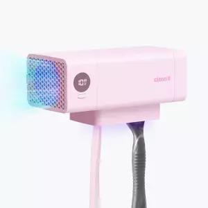 [칫솔,면도기 동시 살균] 클린디 가정용 무선 2인용 칫솔살균기 트윈디 CL-406 핑크 자외선 건조 소독 UV LED 살균기
