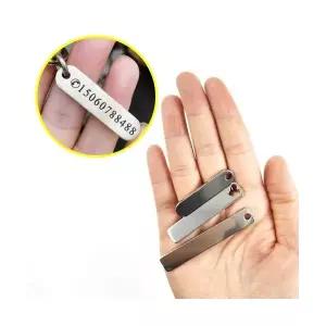 무지 각인 키링 팬던트 스틸 목걸이 이름 전화번호 네임 택 금속 키홀더 만들기 부자재