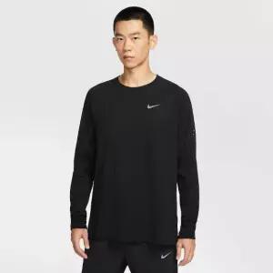 긴팔티 WQS HV2706-010 스트라이드 남성용 Dri-FIT 러닝 와플 크루