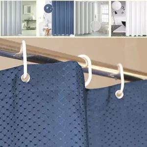 북유럽 패브릭 샤워커튼 욕실 방수 코팅 가림막