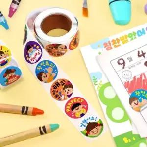 롤스티커 칭찬 완료 스티커 (WFK80PN)