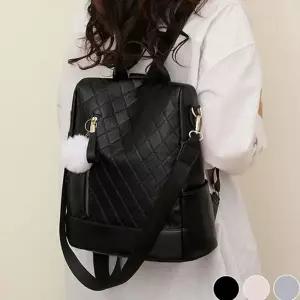 마름모 백팩 대학생 데일리 퀼팅 여성 백팩 가벼운 수납력 패션 스크래치 여행용 오피스 직장인 정장