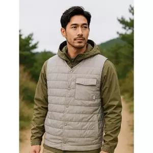 [아웃도어스/마운티아]남성 경량패딩 조끼 베이지_1MQVSW2002