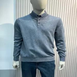 인디안웰메이드 남성 겨울 울혼방 솔리드 이중에리 니트 3 W 9129