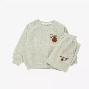 뉴발란스키즈(NB Kids) Baseball엘보 패치 포인트 코듀로이 스 셋업 NK9YF4403U(33)Oatmeal Melange