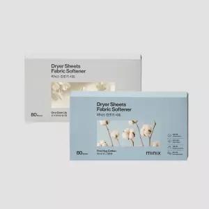 미닉스 미니 건조기 전용 건조기 시트 건식 섬유유연제 80매