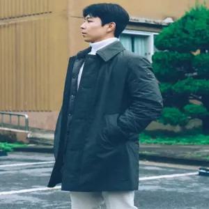 헤지스 남성 25FW [시즌오프]차콜그레이 3WAY 구스다운 맥코트 HZCO5D462G3