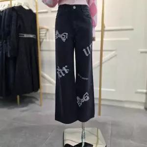 [에고이스트]레터링 나염 포인트 와이드 데님팬츠 ER4DP661BK_CA