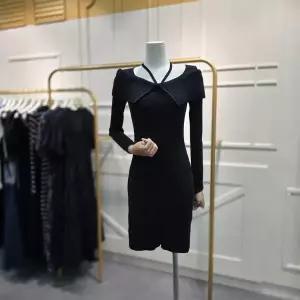 [에고이스트]스트랩 포인트 슬림 골지 미니 원피스 EQ4KO060BK_CA