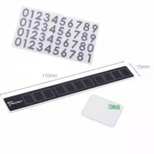 주차알림판 스탠드형 차량 블랙 메탈 번호판 (WFKM3K5)