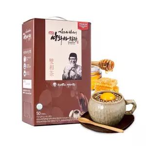 김오곤 진한 침향 쌍화차 분말스틱 2세트 100포 +고명 2팩 전통 한방 건강차 