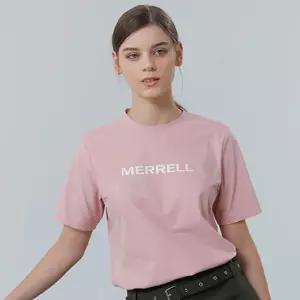 머렐 여성 핑크 라운드 반팔 티셔츠 D4ST203WPNK