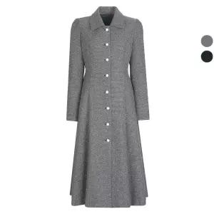 여성 진주 플레어 가을겨울 정장 원피스