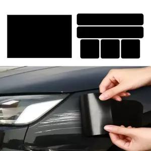 더쏠 땜빵스티커 차량용 다용도 흠집커버, 블랙, 6개