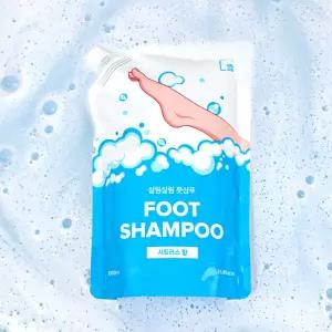 살림살림 시트러스향 풋샴푸 대용량 리필팩 풋케어 발샴푸 1L