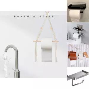 마크라메 휴지걸이 두루마리 거치대/휴지/걸이/케이스/욕실/무타공/매립형/롤휴지/흡착식/자석/거실/접착식