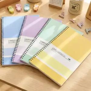 감성팬시 고급 백상지 80g 무지 연습장 50매 4권 세트 무지 노트 스프링 노트 공책 종합장 드로잉 오답