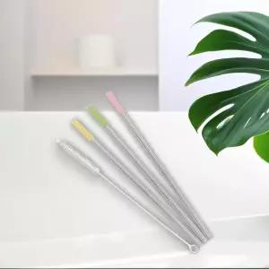 스텐빨대 브러쉬세트 (일자형) 스테인리스 빨대 스트로우 틈새 세척솔 청소 브러시 휴대용