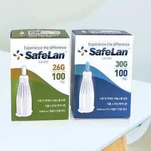 세이프란 란셋 니들 26G 30G 100개입 사혈침 채혈침 한의원