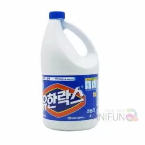 유한락스 레귤러 4L 락스 살균 화장실 청소 소독/유한/곰팡이/욕실/세제/제거/소독제/다목적/세정제/청소용