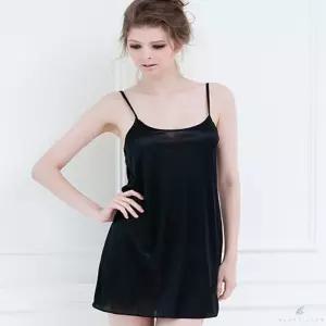 더캔피 M 검정 기본형 여성용 슬립 여자여름끈원피스 여성용슬립온 롱속치마