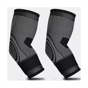 미누네 팔꿈치 보호대 엘보 테니스 배드민턴 헬스 테니스 골프 엘보우 아대 슬리브 2P