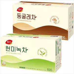 동서 현미녹차 100T+둥굴레차 100T/2세트구매시 1000원DCX넉넉한 유통기한