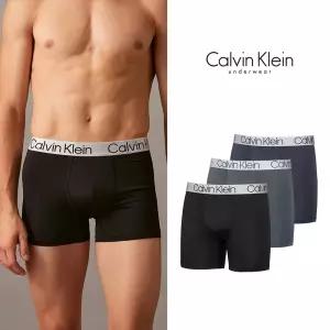 CK 남성 속옷 팬티 마이크로 화이버 크로마틱 박서 브리프 드로즈 3장 세트 NP2739O-901