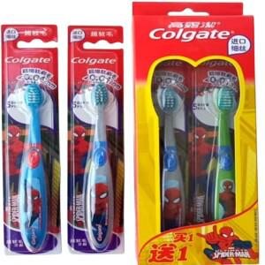 스파이더맨 어린이 칫솔 매우 부드러운 강모 (3 팩) 5 세 ~ 0.01 색상 무작위 발송