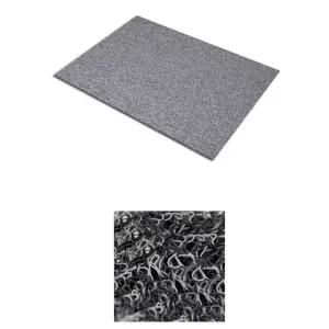 실외 출입구 먼지 신발털이 발판 투톤코일 쿠션 현관매트60x90회색 바닦깔개 깔금한
