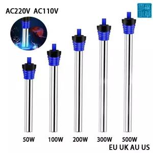 봉히터 온수히터 물데우기 어항 가열 막대 50W/100W/200W/300W/500W 스테인레스 스틸 수족관 히터 방수 온