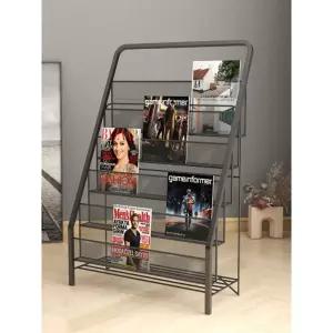 신문 가판대 잡지꽂이 전면 낮은 A6화이트 팜플렛진열대