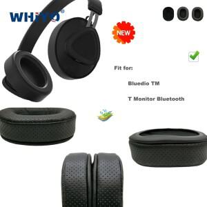 [호환품]Bluedio TM T 모니터 용 새 업그레이드 교체 이어 패드 Bluetooth 헤드셋 부품 가죽 쿠션 벨벳 귀