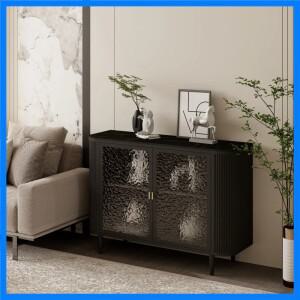 이탈리아 모던 콘솔 테이블 수납장 포함 고급 유리 콘솔 테이블 현관 복도 가구