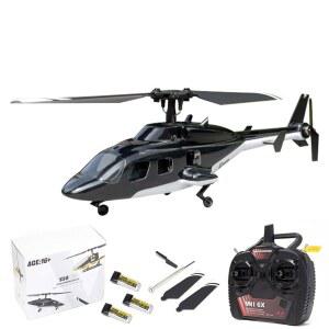 LED 테일이 장착된 F150BL V3 에어울프 RC 헬리콥터, 2 4GHz 6축 자이로 플라이바리스 RTF 원격 제어 항공기 - 3 배터리