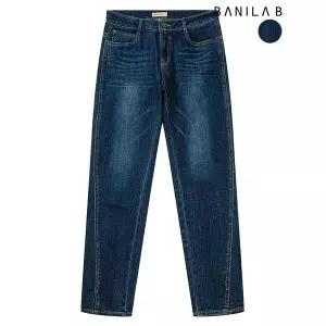 [하프클럽/바닐라비]여성 기모 밑단 트임 데님팬츠