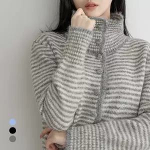 KARRA 브릿지카라배색가디건_A5W0773